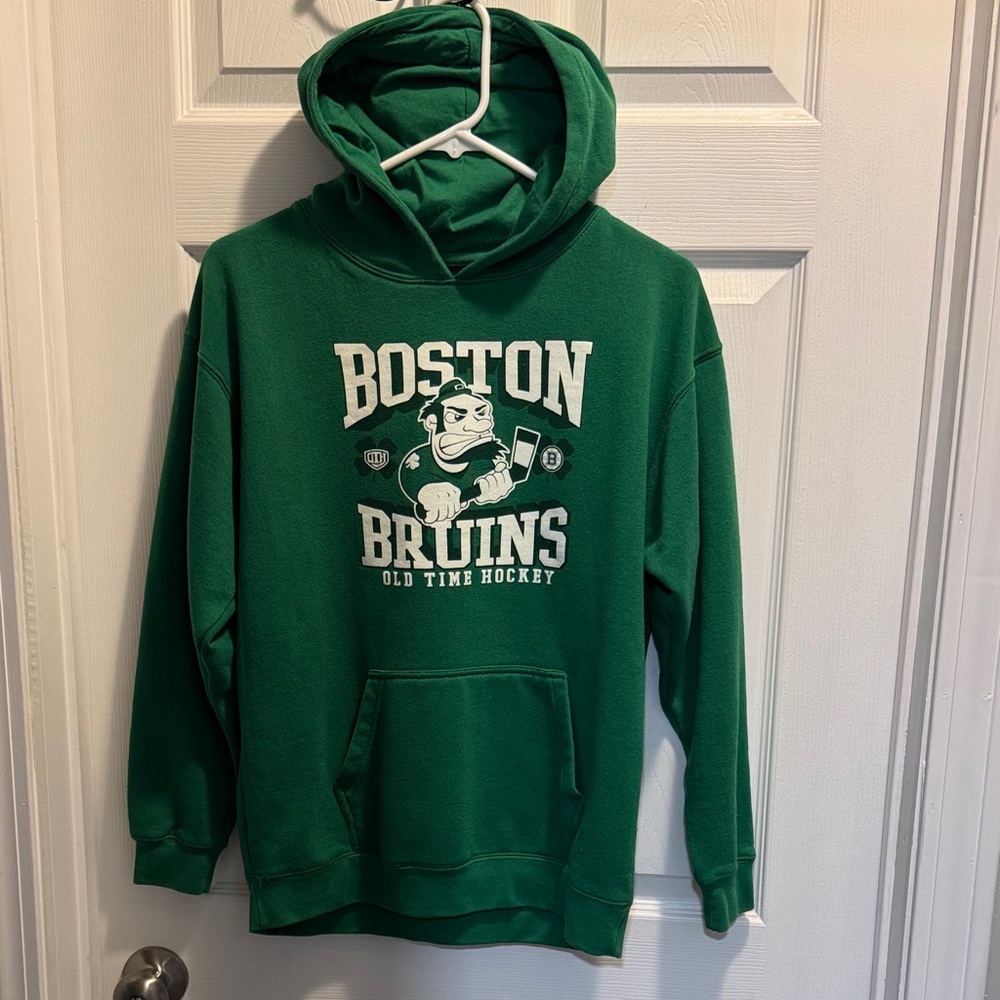 Boston Bruins Green Kids Hoodie